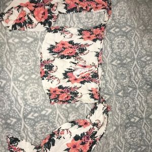 Off the shoulder crop top